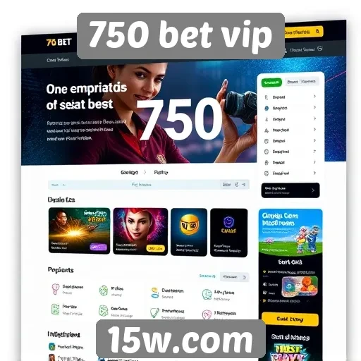 Interface do site 750 bet vip e usabilidade